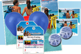 Full Colour Large Posters, Eye catching Hang Tags, Buttons and Balloons, Be-Back Cards to get your Customers to Return, Table Talkers for your sales Centres, Glossy and Eye catching brochures